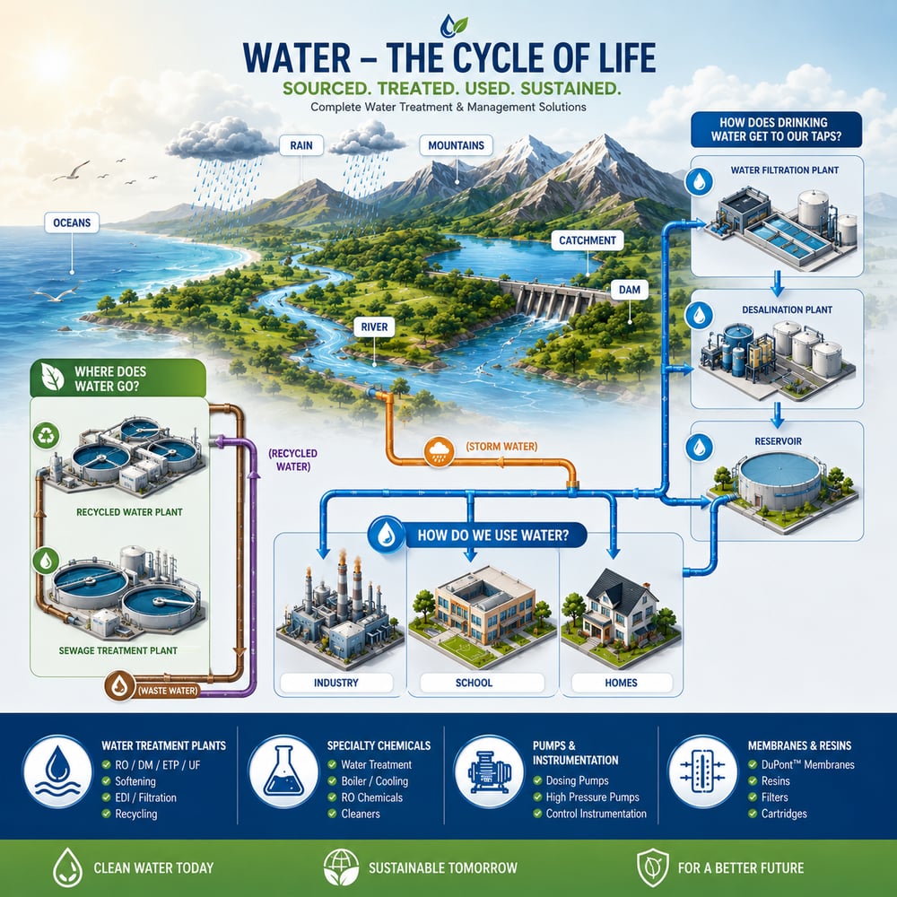 Wastewater treatment and recycling facility