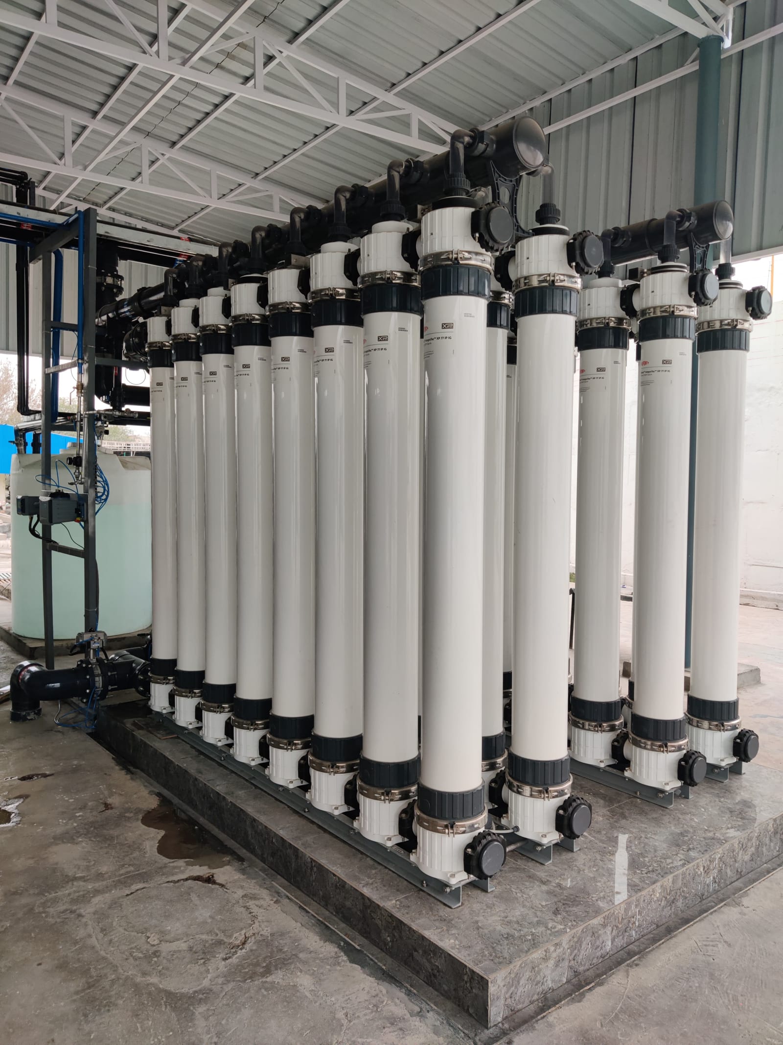 Canpure ultrafiltration membrane skid and control panel