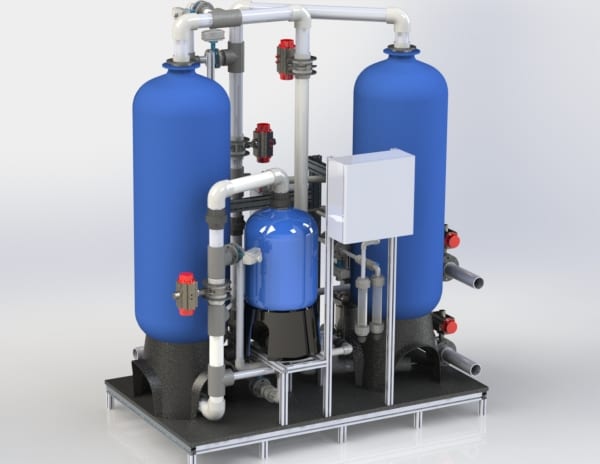 Demineralization water treatment plants