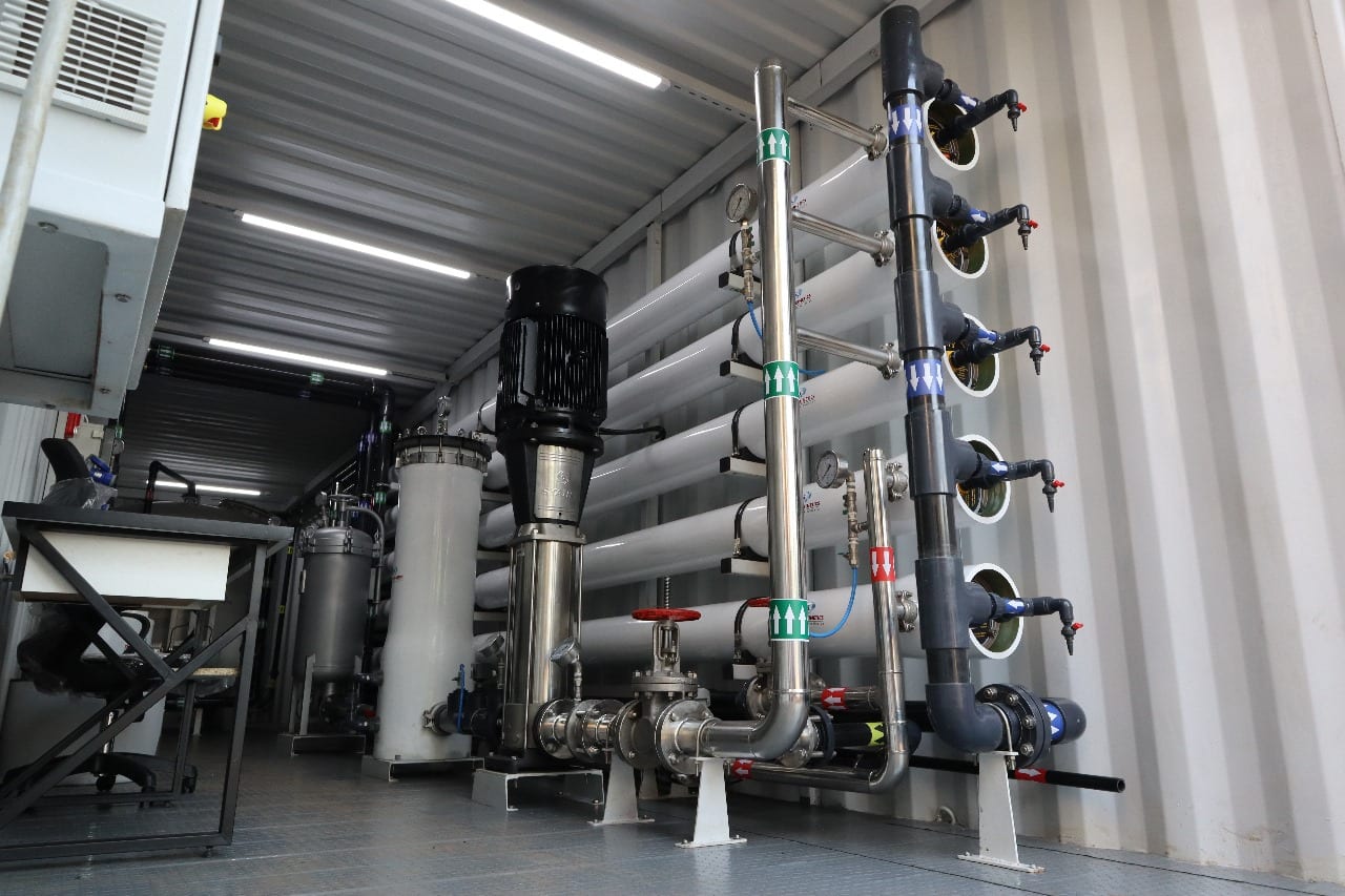 AquaLine containerised reverse osmosis plant engineering
