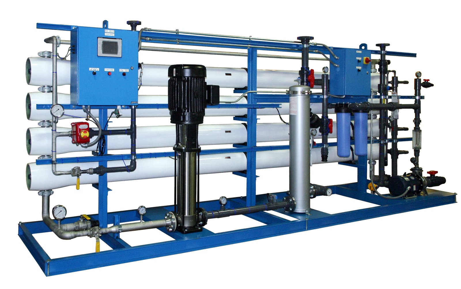 Skid-mounted industrial RO plant